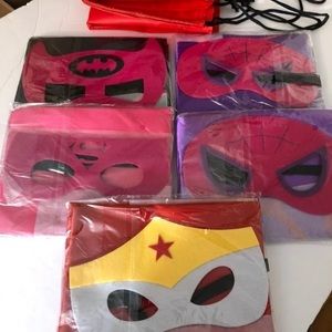 Children’s pretend dress up 5 pc felt superhero costumes